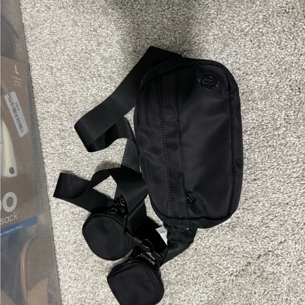 Steve Madden Black Crossbody Bag with Pouches
